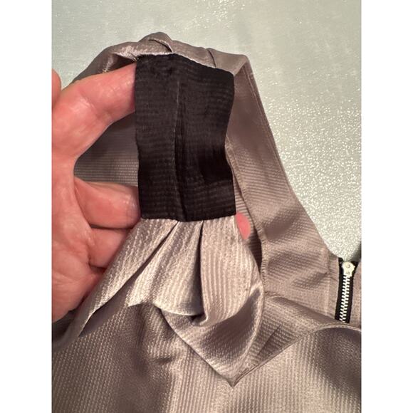 Forever 21 Mini Dress Champagne Full Length Zipper Women's Large Bat Wing Sleeve - Picture 2 of 7